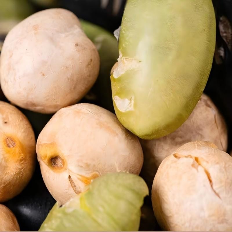 【中國直郵】 新邊界 堅果炒貨 新疆木壘特產 非炸熟豆 健身代餐 粗糧薄鹽 乾炒三色豆 400g