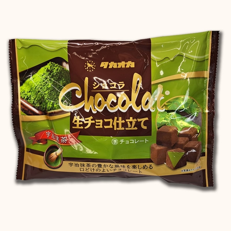 【日本直郵】日本TAKAOKA 小紅書推薦 高包巧克力 生巧克力 抹茶味生巧克力 140g