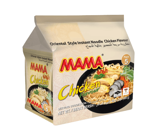 【马来西亚直邮】泰国 MAMA妈妈牌 鸡肉味快熟面 60g x 5包