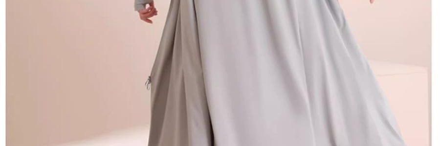 觅橘 长袍款防晒衣 夏季防晒防晒黑 自带可拆卸大帽檐 气质灰