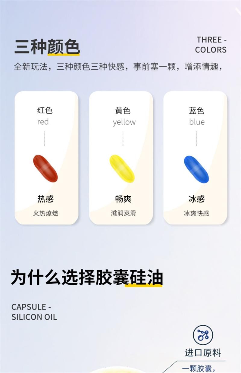 【中国直邮】 爱威康 快感潮丸快感胶囊女性高潮增强液后庭肛门润滑油情趣用品15粒/盒