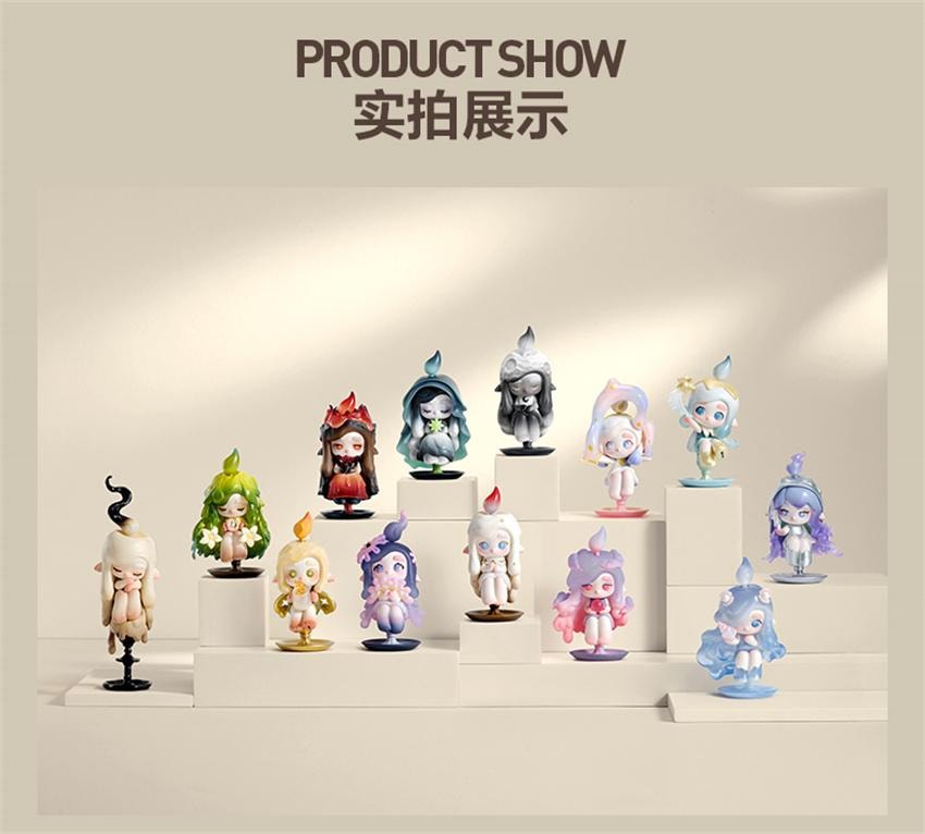 【中国直邮】 POP MART 泡泡玛特 CHAKA逐光精灵系列 手办盲盒可爱玩具礼物摆件 随机盲盒1个