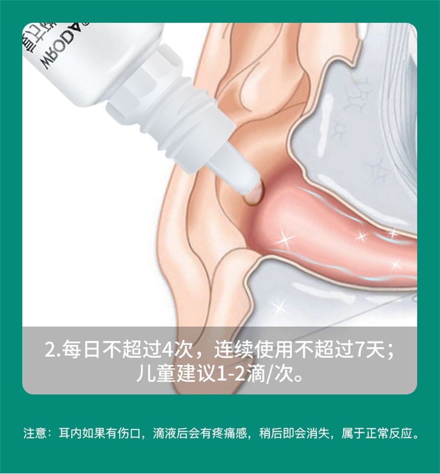 【中國直郵】WRODA/偌達 硼酸甘油滴耳液硼酸酒精中耳癢抑菌清理神器耳康洗耳液溶劑人用 10ml/瓶