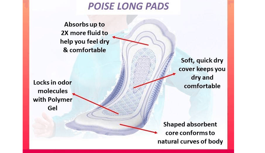 Long Pads For Bladder Leakage Protection 27.6cm 14pcs