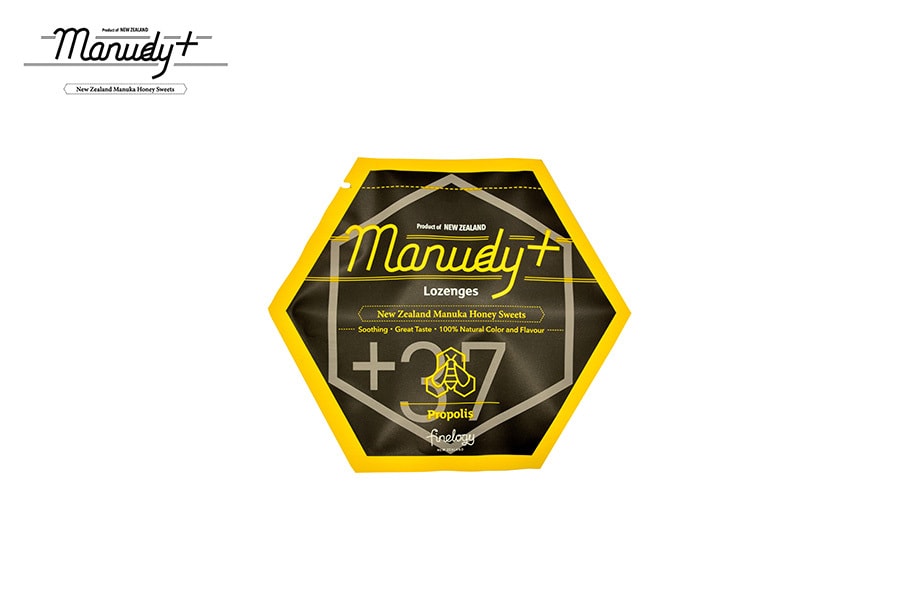 MANUDY+ Natural Manuka Honey lozenges contains NZ Propolis (25 Counts)