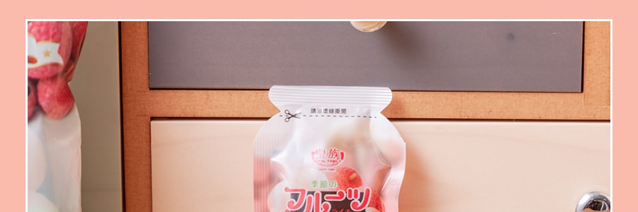 台湾皇族 天然果汁果冻 荔枝味 8包入 160g