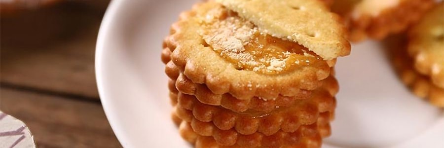 冬己 鹹蛋黃麥芽餅 夾心小圓餅乾 258g