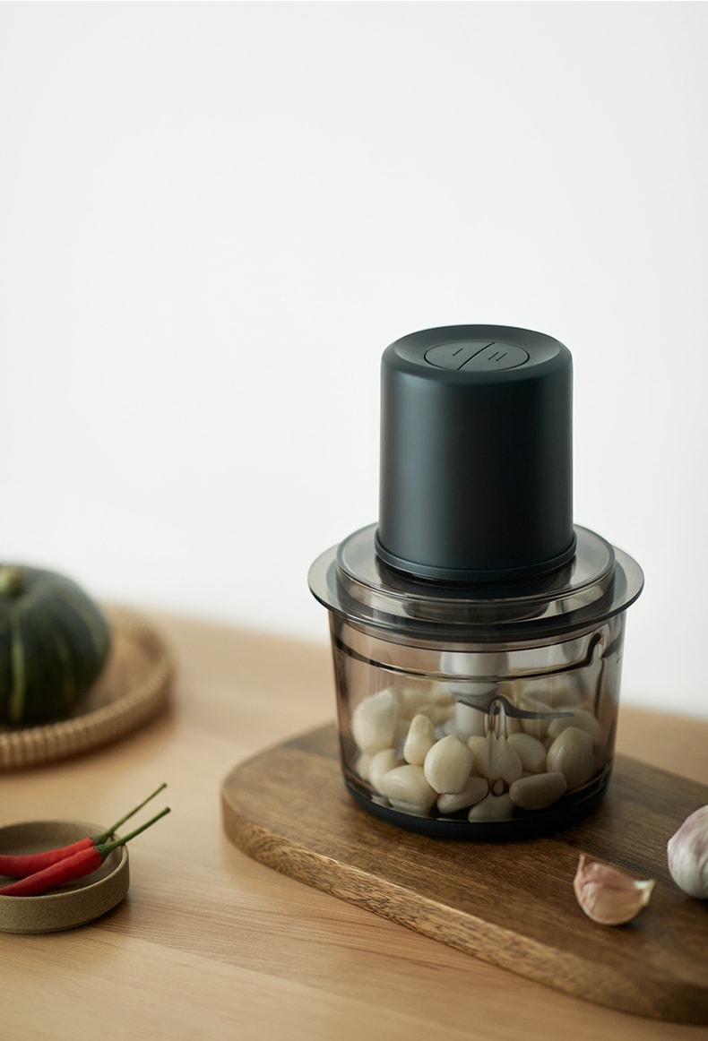 OLAYKS 1.2L 绞肉机家用电动小型多功能全自动搅拌机碎肉打馅蒜泥机 电压100-120V通用