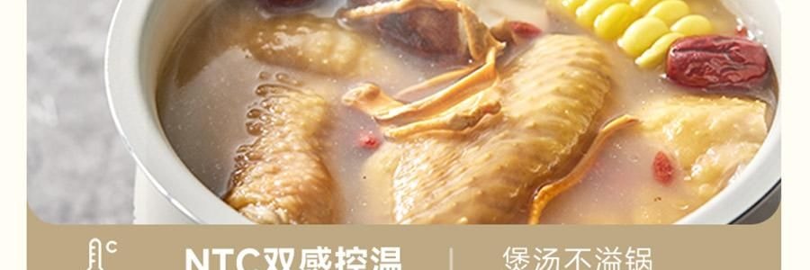 【亚米独家】BEAR小熊 铁釜电饭煲3L  防溢易清洁 微压烹饪 0 氟健康不粘煮饭锅 RC-5L30A19