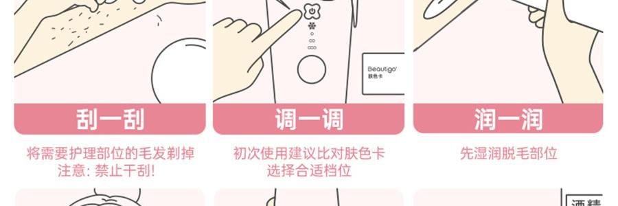 BEAUTIGO IPL强脉冲光 冰淇淋蓝宝石冰点脱毛仪 温和舒适 全身脱毛 #樱花奶冻【护目镜电动刮毛刀超值装】