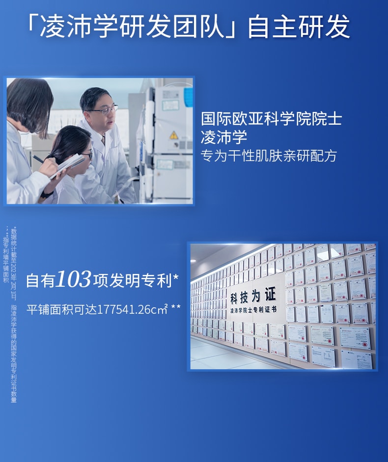 【玻尿酸之父】中国 PROF.LING凌博士 美白补水保湿抗皱护肤2.0水乳套装 精华水120ml+精华乳100ml小红书好物
