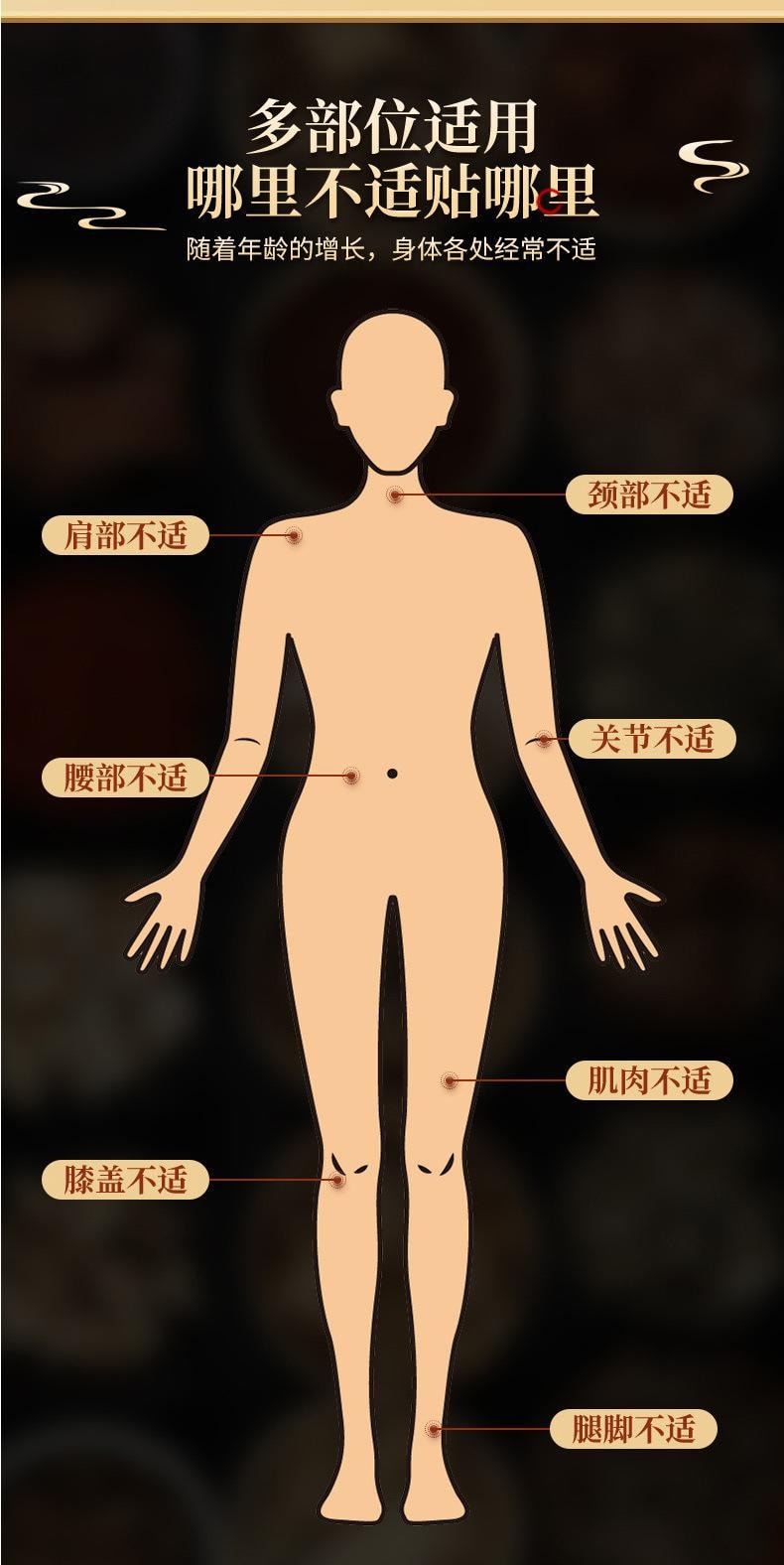 北京同仁堂 【3盒18貼囤貨裝跌打損失膏藥】老黑膏 *3盒 艾草頸椎腰椎膝蓋肩周膏藥貼關節疼痛通用艾灸貼自發性熱透骨貼大黑膏灸貼草本貼