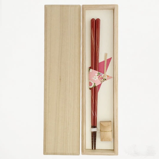 【日本直郵】日本製 HYOZAEMON 兵左衛門 天然木 天然漆 營火 (紅)筷 1件1雙入