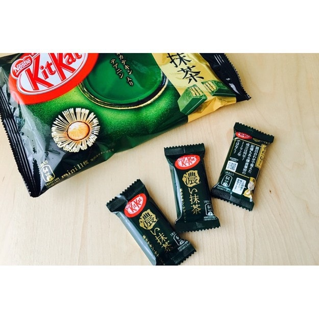 【日本直邮】KIT KAT季节限定 超浓郁抹茶口味巧克力威化 12枚装
