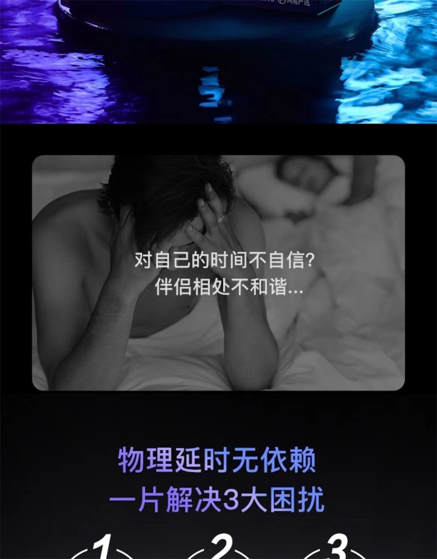 【中國直郵】網易嚴選 996超薄避孕套 物理延時 持久不洩 套套 成人計生用品 3只裝