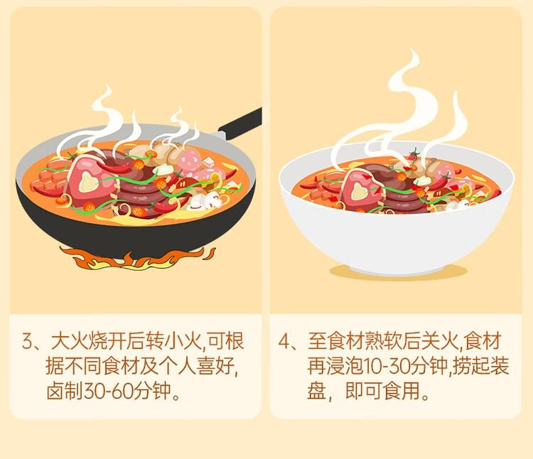 【中国直邮】 桥头 辣卤酱调料 香辣卤料汁 卤牛肉 鸡爪 鸭脖 周黑鸭  150g