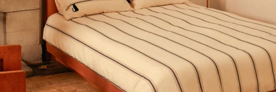 THEBEAST野兽派 都市野兽 黑豹全棉磨毛色织床品四件五尺230*200cm 床笠款, Full size, 米色条纹