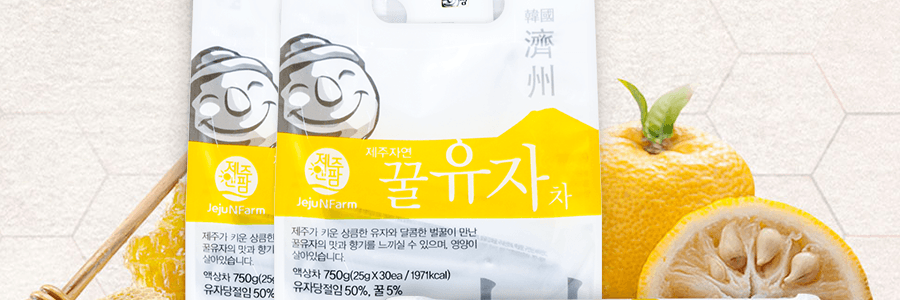 韓國 Jeju Farm 濟州蜂蜜柚子茶 25g*30