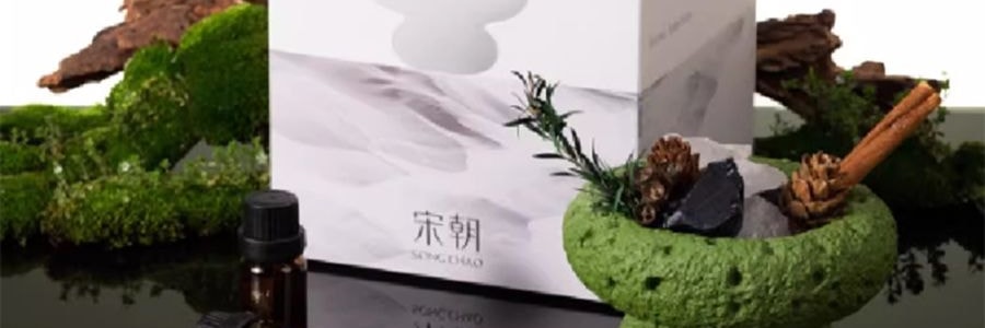 宋朝 四季闲庭系列扩香石摆件 送礼好物 高级香氛 晶韵檀香·檀香木质调 容器*1 扩香石*1袋 精油*2 干花*1包