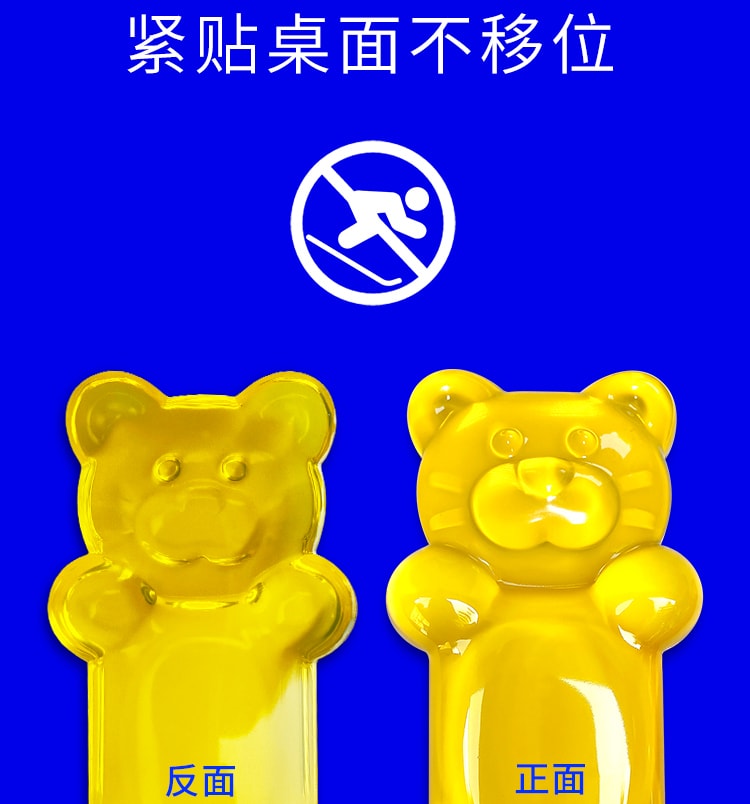 【中國直郵】 FOXTAIL 小熊軟糖矽膠滑鼠墊 護腕手托 防腱鞘炎-克萊因藍色 1個*|預計到達時間3-4週