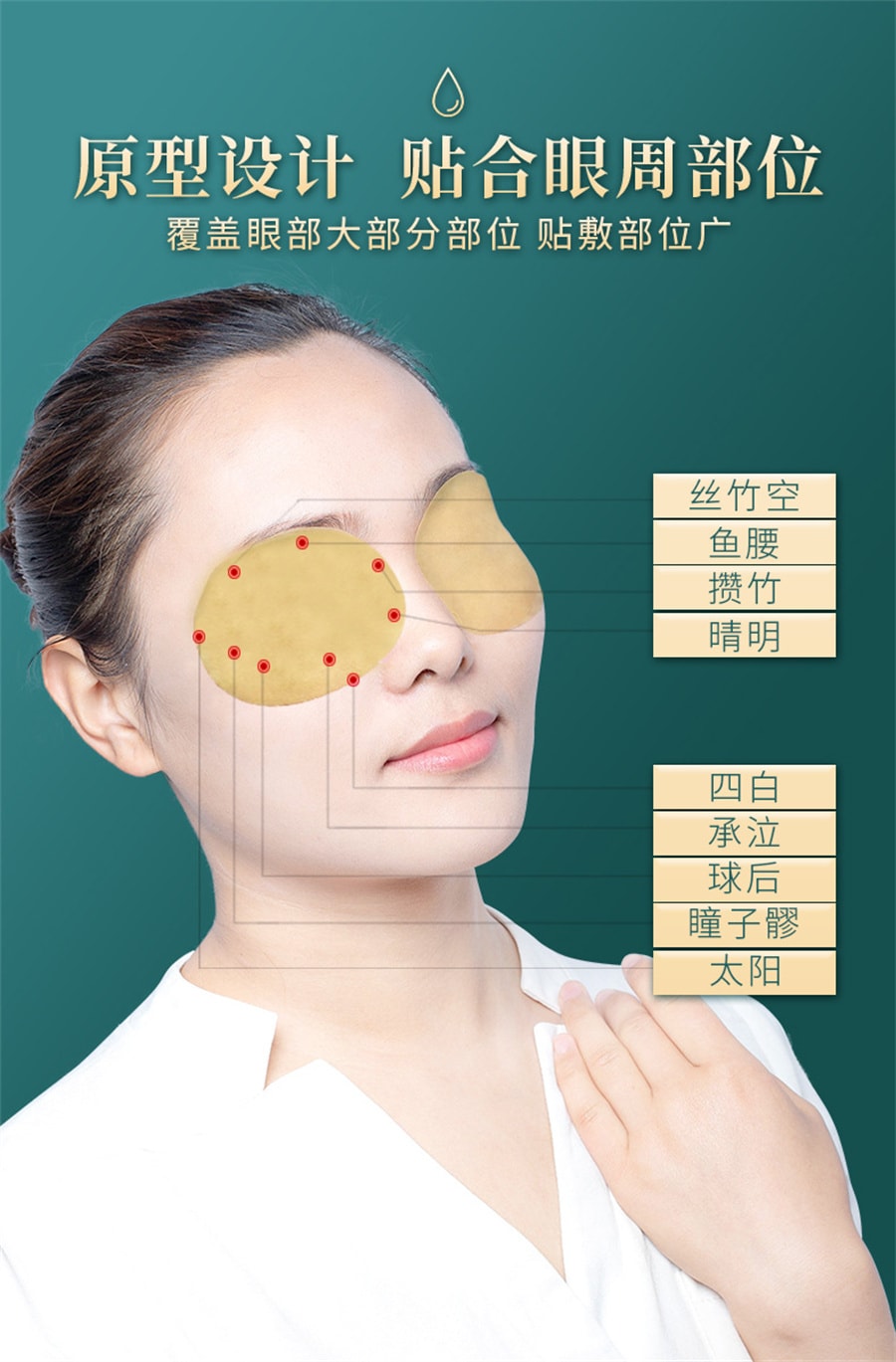 中國 南京同仁堂 護眼貼 兒童成人艾草眼貼膜家用冷敷護眼貼 10袋/盒