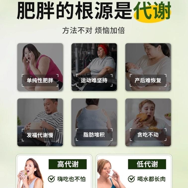 【中国直邮】 巧酿坊 茶多酚荷叶胶囊 大肚腩神器暴饮暴食懒人掉秤阻脂 0.4g*36粒/盒