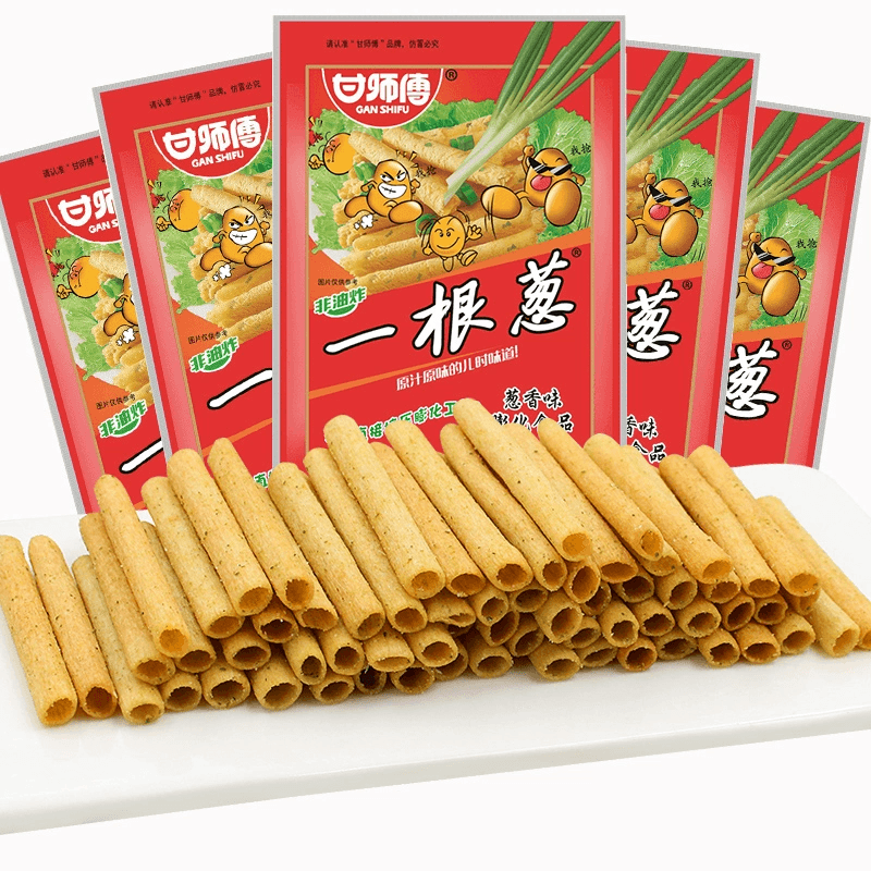 【中國直郵】 甘師傅 一蔥薯條薯片兒時懷舊辦公室解饞小點心休閒食品小吃13g*1包