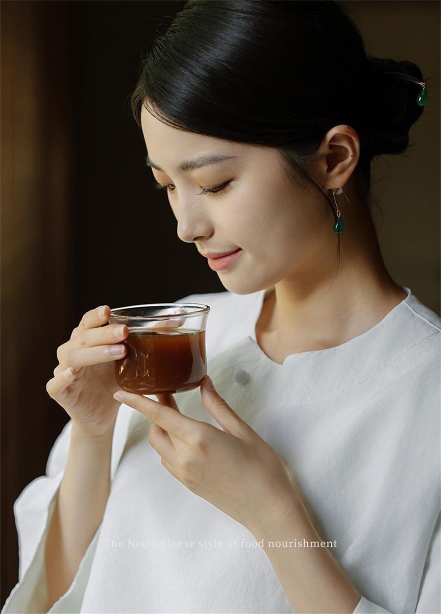 【中国直邮】 喜纯 伏湿膏 精选五指毛桃山楂茯苓赤小豆薏仁膏祛湿膏冲饮祛湿茶200g/罐