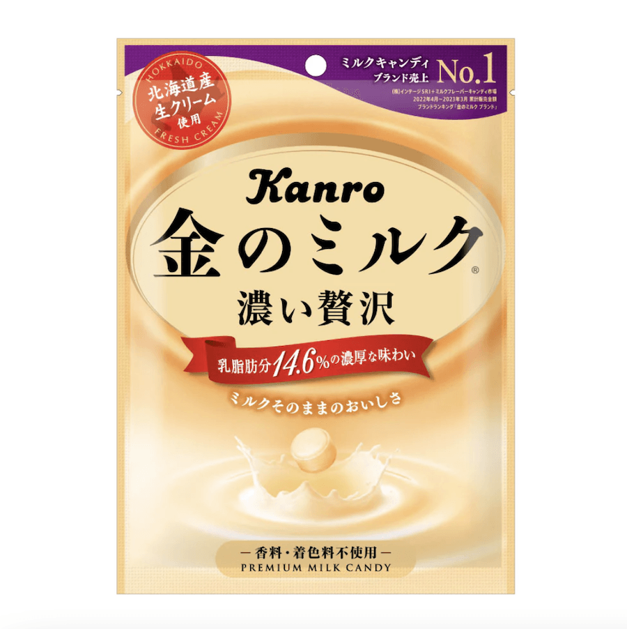 【日本直郵】KANRO 北海道黃金奶糖香濃牛奶口味 80g