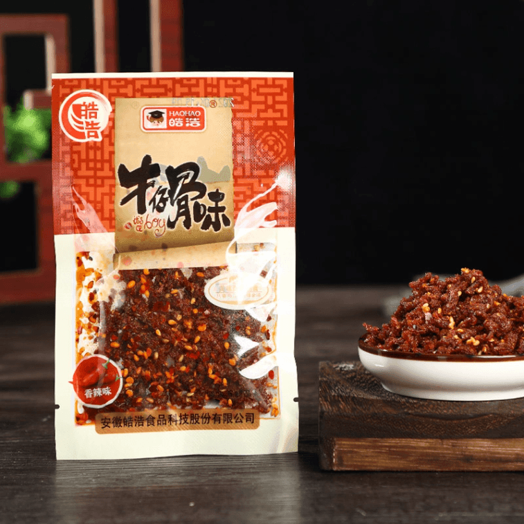 【中国直邮】 皓浩 牛仔骨味辣条小时候童年怀旧麻辣零食大礼包儿时回忆香辣小吃 重庆风味牛仔骨辣条 16g*3包