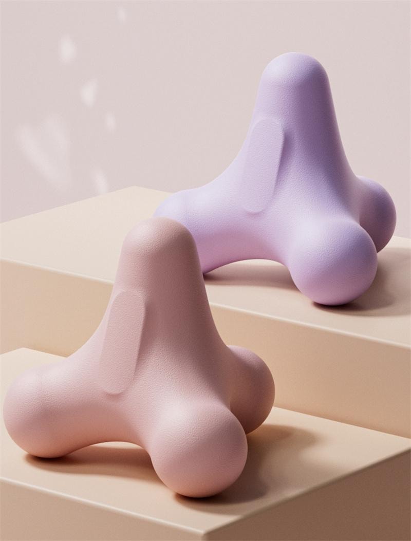 亲太太 四角筋膜球足底球按摩肩颈运动放松瑜伽经络 紫色 1个