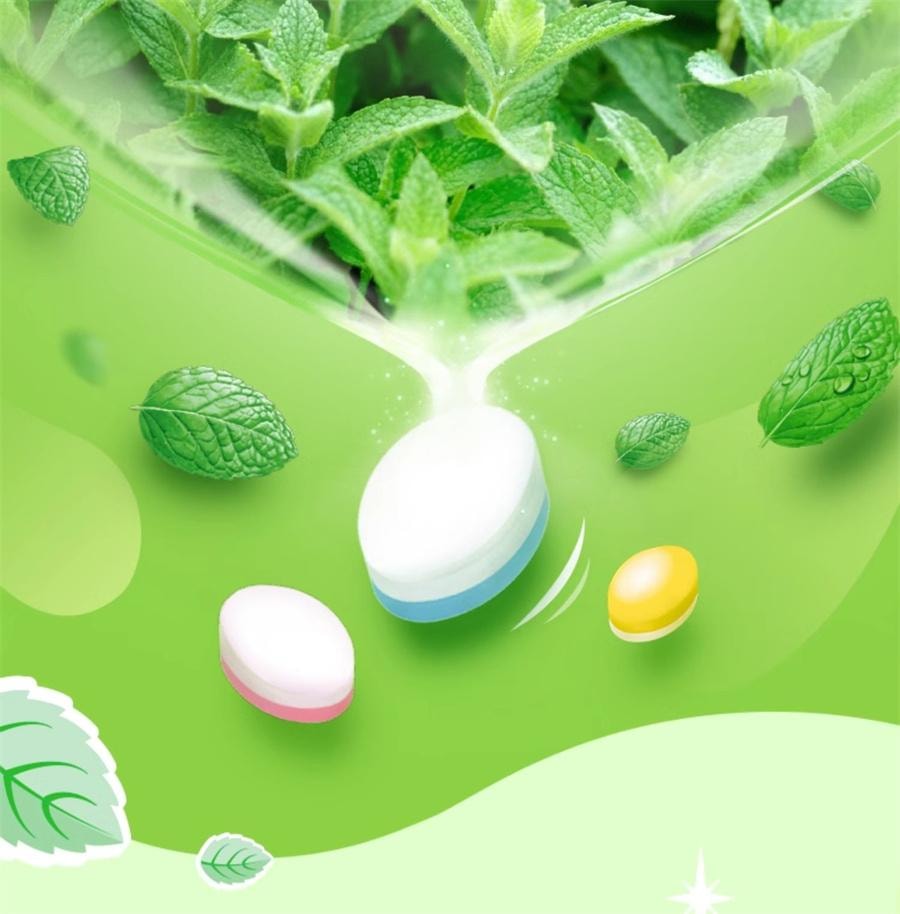 Sugar-free mint candy jasmine tea + spearmint + Strawberry + blackcurrant flavor + original 24g*5 bottles