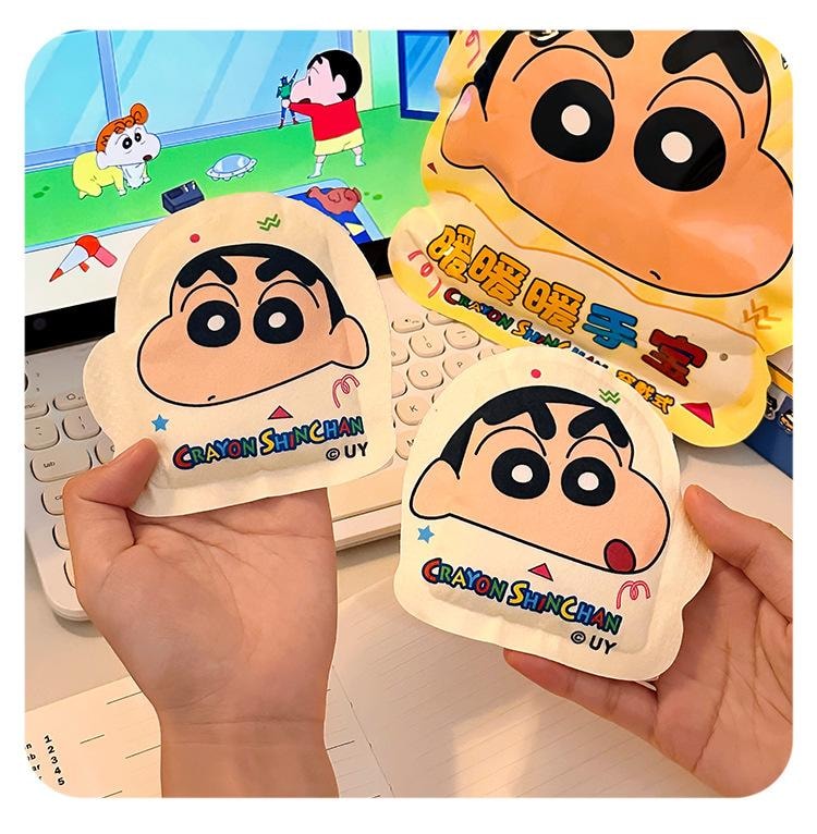 Crayon Shin-chan Self-heating Hand Warmer Winter Anti-freezing Wearable Mobile Game Office And Study 10 Pieces 1Bag