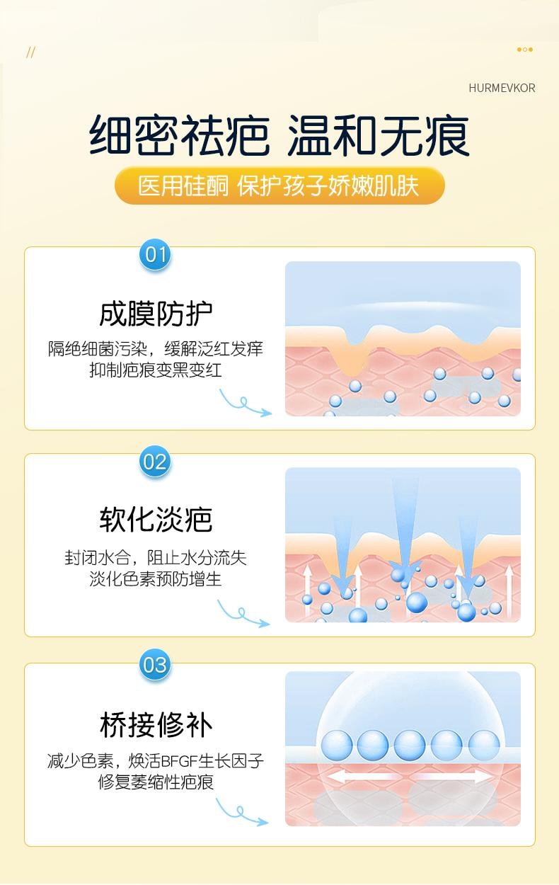 【中國直郵】 葵花藥業 醫用矽酮疤痕凝膠 祛疤膏 兒童專用小孩臉部燙傷摔傷去疤痕修復除疤 20g/支