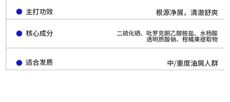 【中国直邮】 EHD 二硫化硒控油去屑洗发水 毛囊清洁蓬松洗头露膏男女 400ml