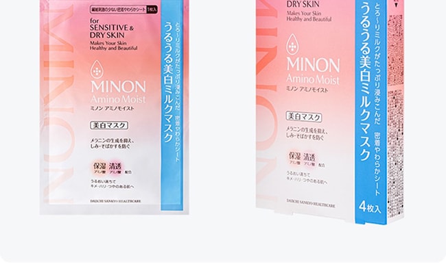 【日本直效郵件】MINON蜜濃 胺基酸美白面膜4枚入 乾燥敏感肌肉用@COSME大賞