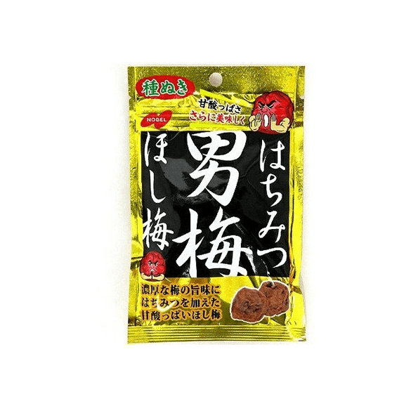 【日本直郵】日本 NOBEL 諾貝爾 男梅梅干 無果核蜂蜜味男梅梅干 20g