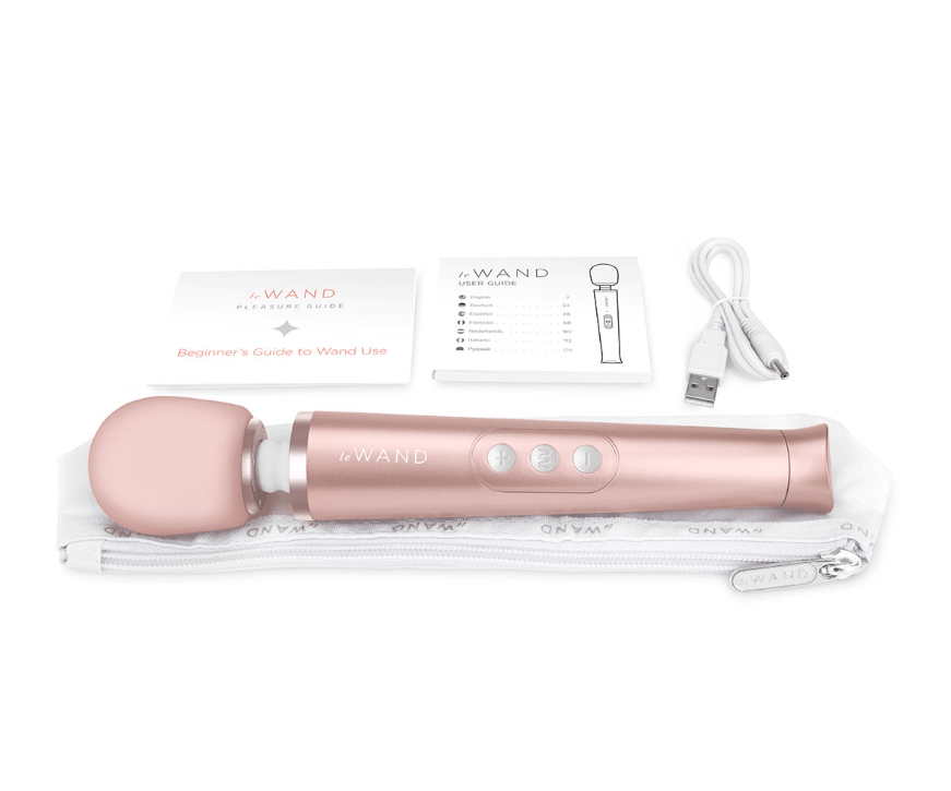 Petite Rechargeable Vibrating Massager - Rose Gold