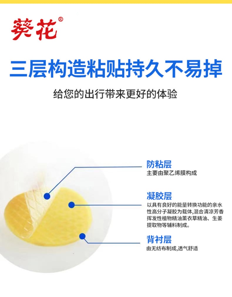 【中国直邮】葵花药业 晕车贴 晕船 晕飞机 儿童 成老人 防眩晕穴位压力刺激贴 4贴/盒