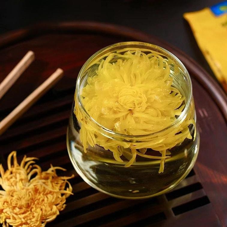 【中国直邮】 采悠山庄 黄山金丝皇菊罐装 大朵菊花茶 20g/瓶【降火祛燥 清肝明目】