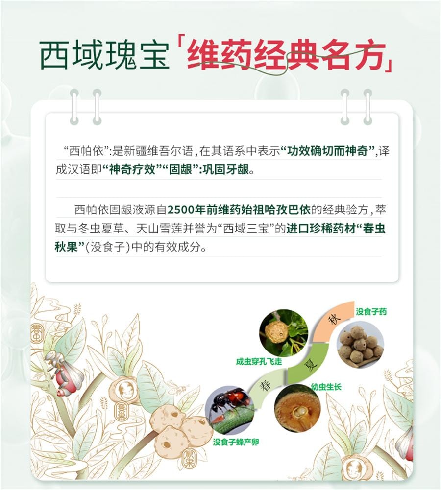 Xipaiyi Gingival Solution for Bad breath and Gum recession Xinqi Kang Mouthwash for Toothache 30ml*1 bottle/box