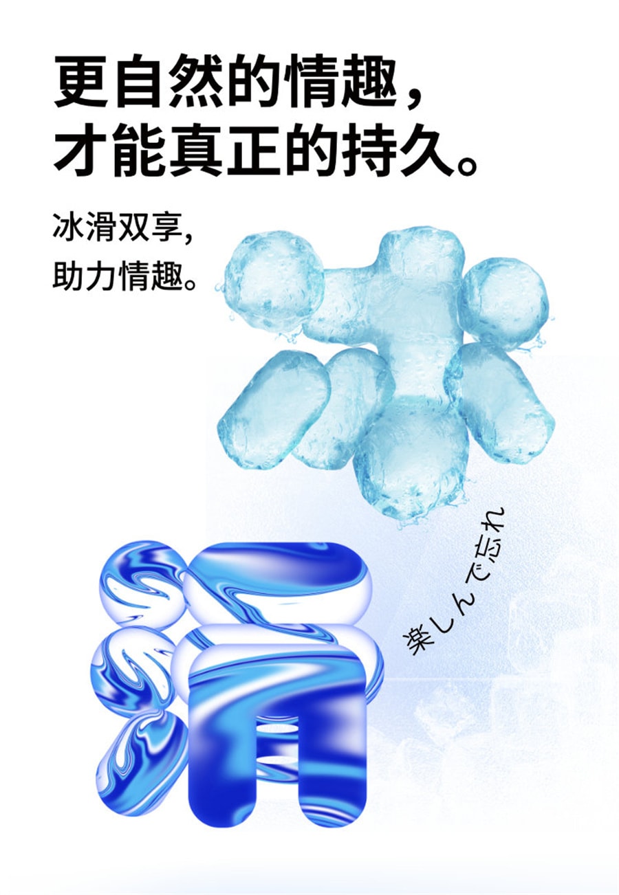 【中国直邮】OKAMOTO冈本 超薄情趣避孕套冰粒粒3片+滑粒力3片 成人安全套