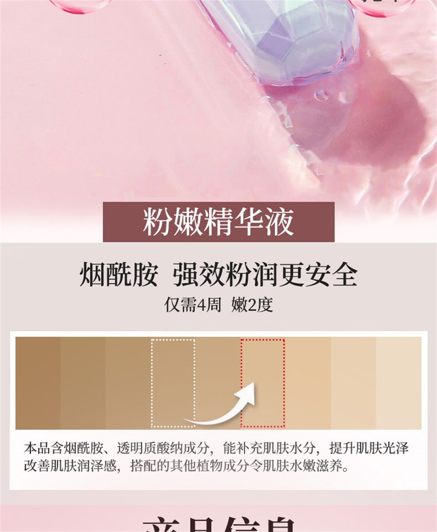 【中国直邮】舒奈美 私处粉嫩去除淡化沉淀黑色素私密处乳晕大腿内侧嫩红乳头变粉护理 50ml