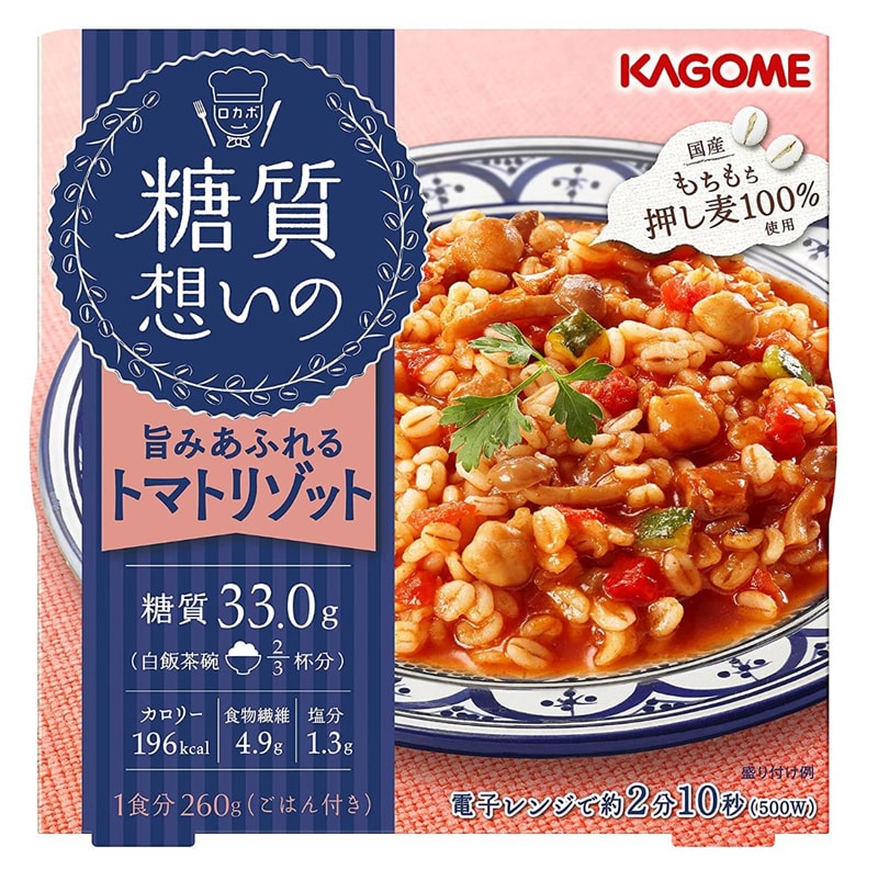 【日本直邮】日本KAGOME 低糖质代餐 全小麦健康代餐主食 番茄烩饭 260g