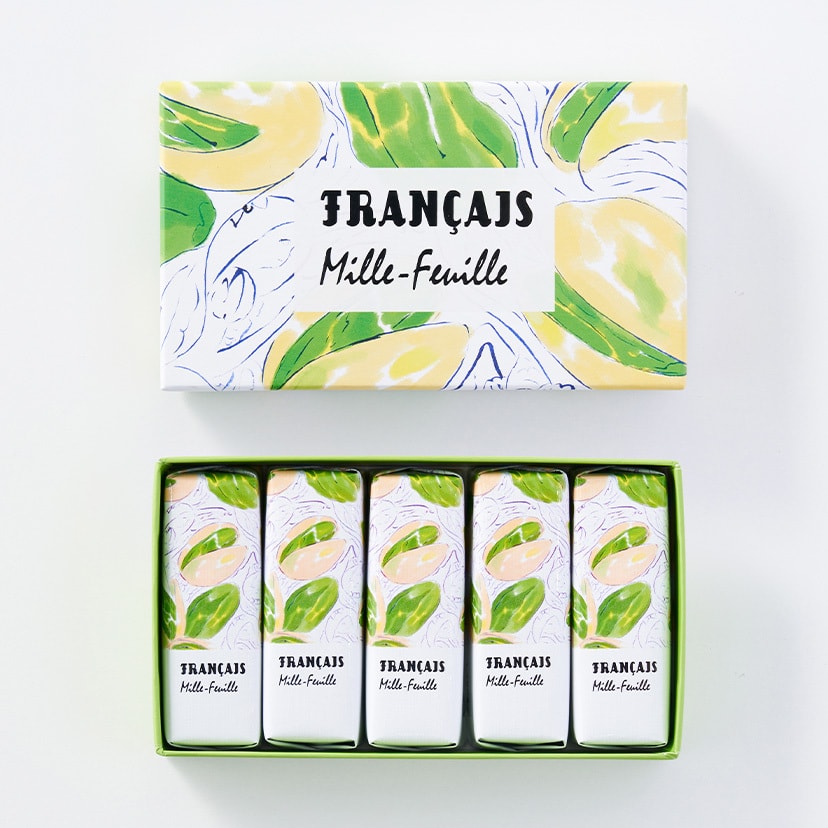 【日本直邮】DHL直邮 3-5天到 日本甜品名店FRANCAIS 巧克力脆皮开心果夹心千层酥 5枚装