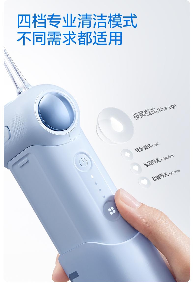 【美國直郵】 USMILE笑容加 沖牙器C10藍色便攜式水牙線 1支裝