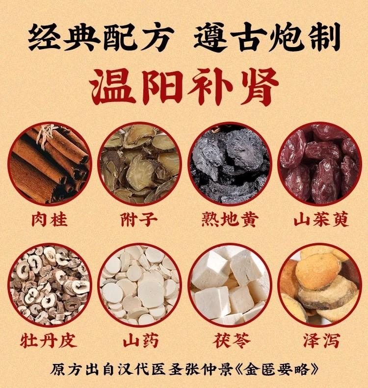 【中國直郵】 九芝堂 桂附地黃丸200丸/盒 5盒 濃縮丸 溫補腎陽 專科用藥 腰膝酸軟 肢冷頻