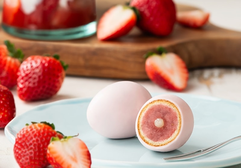 【日本直邮】日本传统老铺 银座玉屋 期限限定 草莓巧克力蛋 4枚装