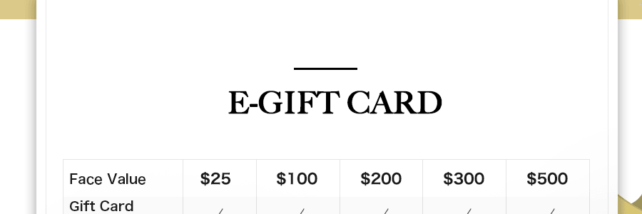 Yami eGift Card $300