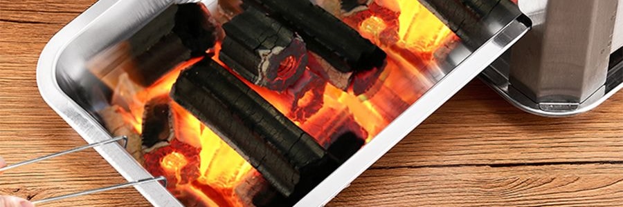 尚烤佳 烤魚爐烤肉爐 長方形不鏽鋼烤魚盤 37.5*28*12.5cm